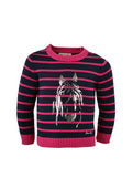 THOMAS COOK GIRLS BRANDY HORSE SEQUIN JUMPER