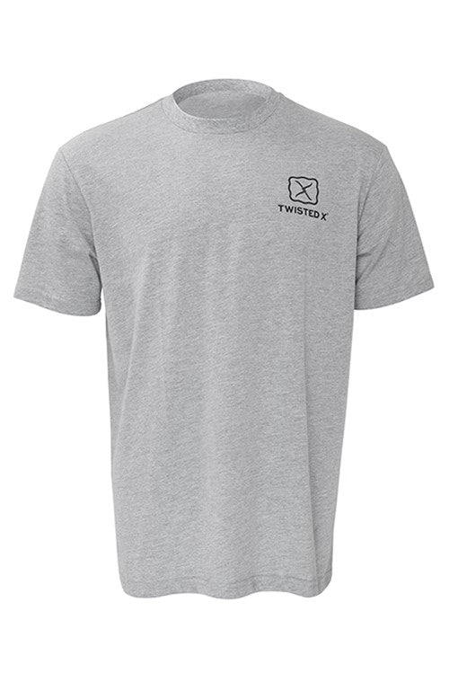 Twisted X Mens Grey Horse Short Sleeve Tee