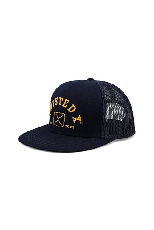 Twisted X Classic High Profile Trucker Cap - Navy Yellow
