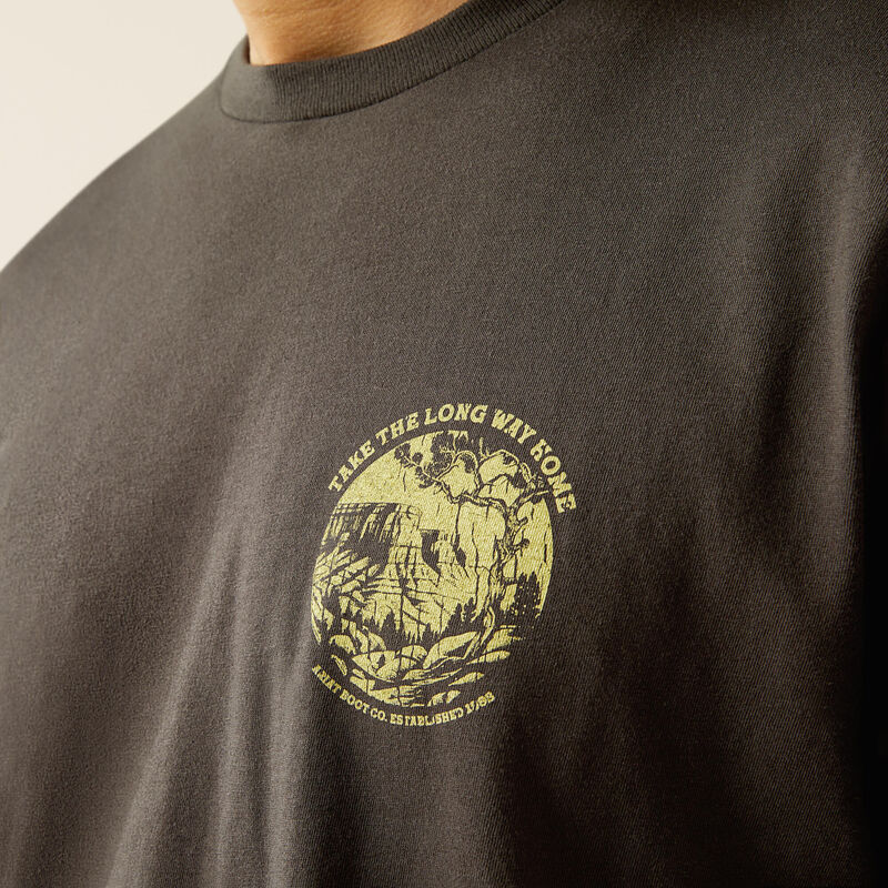 Ariat Men's Take the Long way Home T-shirt - Vintage Black