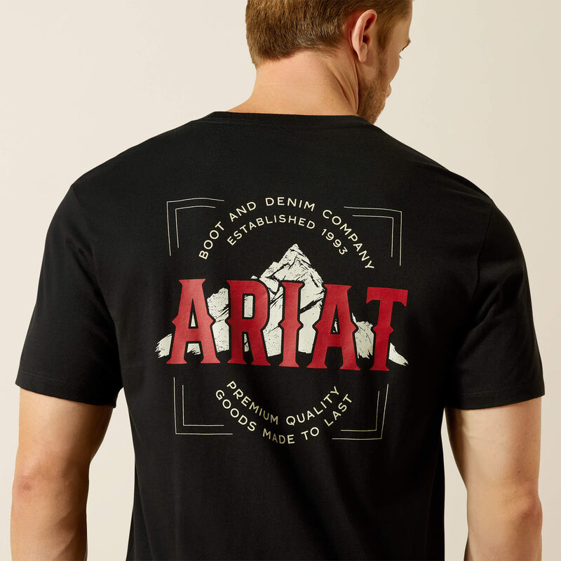 Ariat Men's Nab Mountain Tee - Black