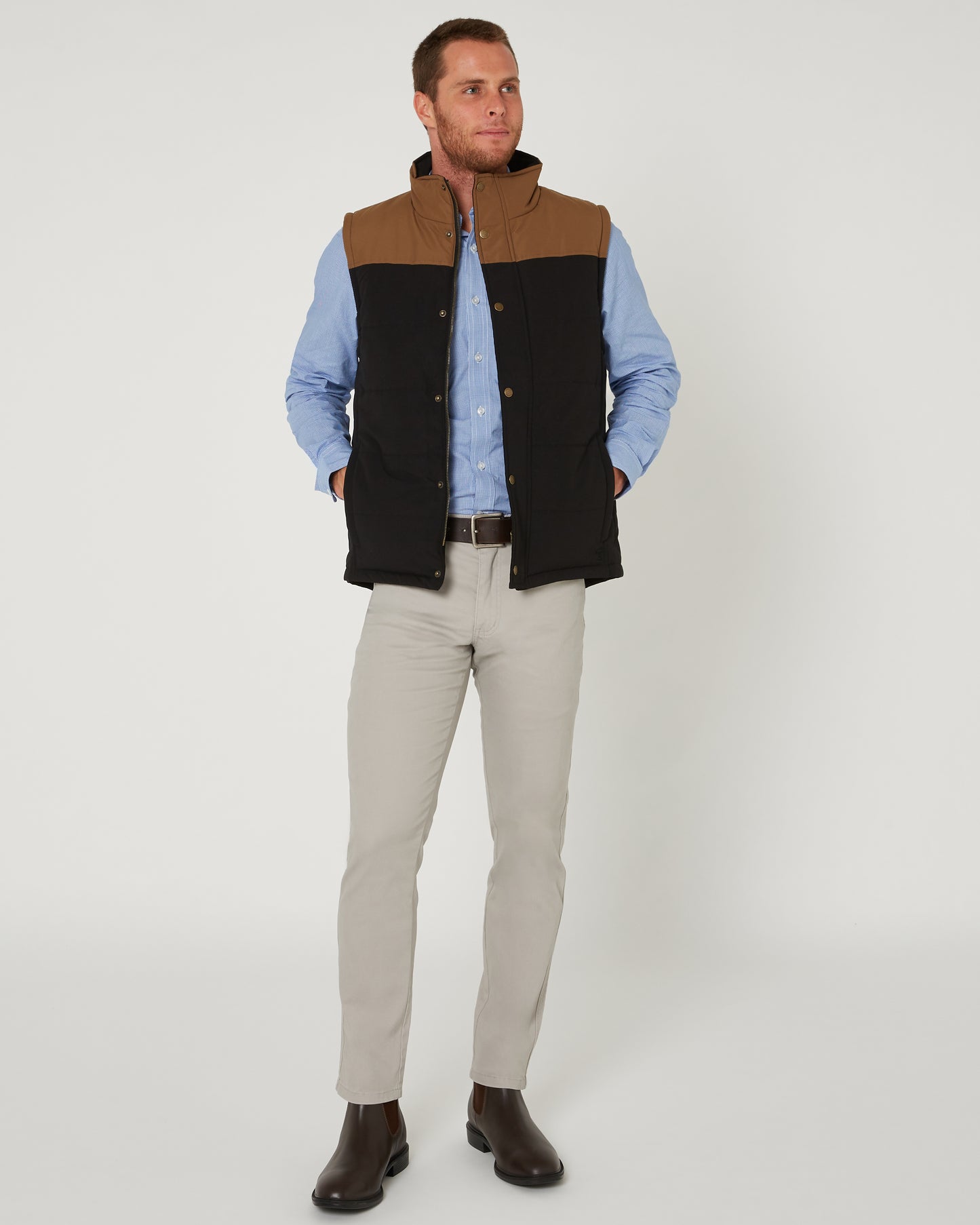 Pilbara Mens Two Tone Vest RMPC167