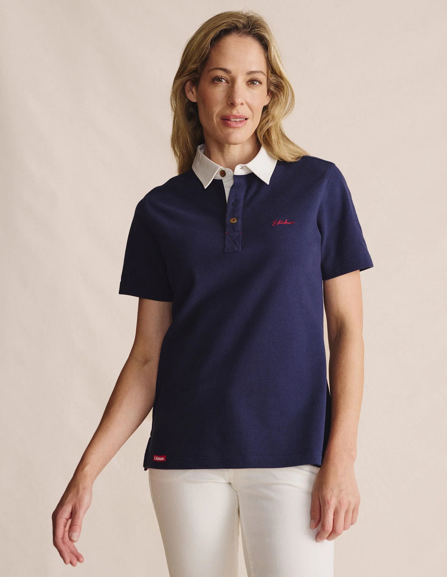 Kidman Women's Tuli Short Sleeve Polo - Navy