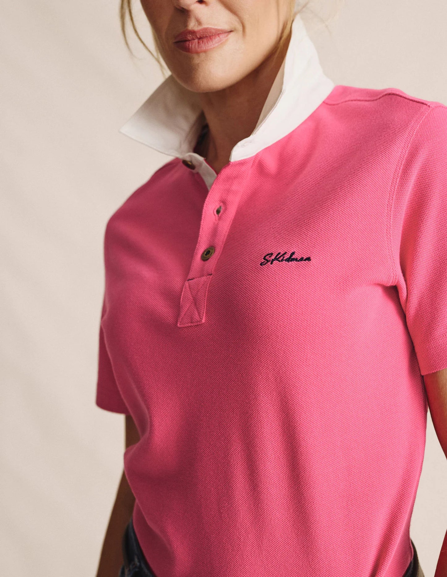 Kidman Women's Tuli Short Sleeve Polo - Pink