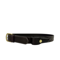 Boss Cocky Cattleman Belt Pouch With Press Clip - Brown