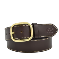Boss Cocky Grazier Stitch Belt - Brown