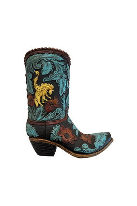 Pure Western Cowboy Boot Vase
