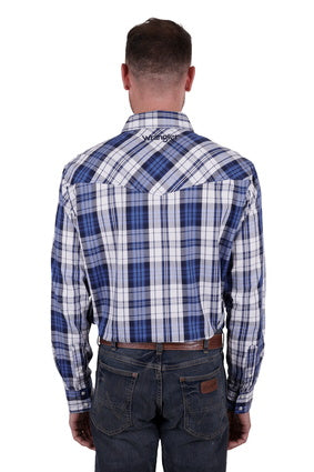 Wrangler Mens Albert Logo LS Shirt