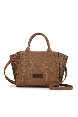 Wrangler Embroidered Tote Bag - Camel