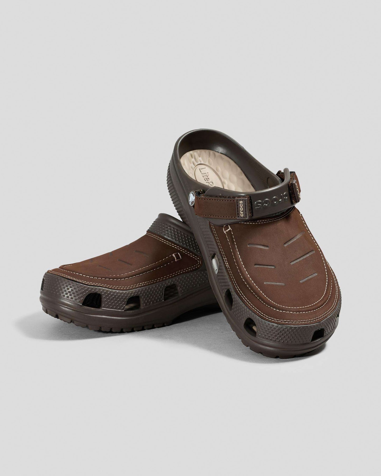 Crocs Mens Yukon Vista || Clog - Espresso/ Mushroom
