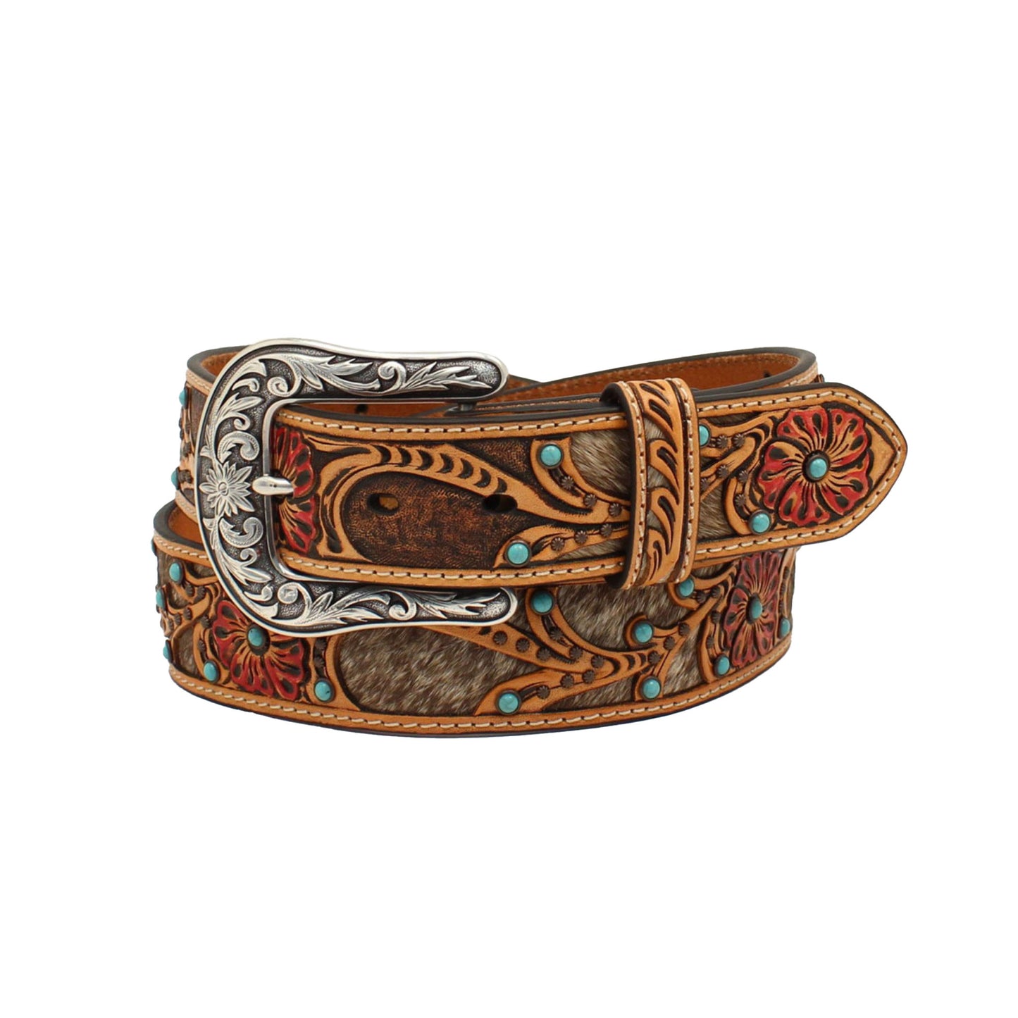 ARIAT WMNS FLOWER UNDERLAY BELT