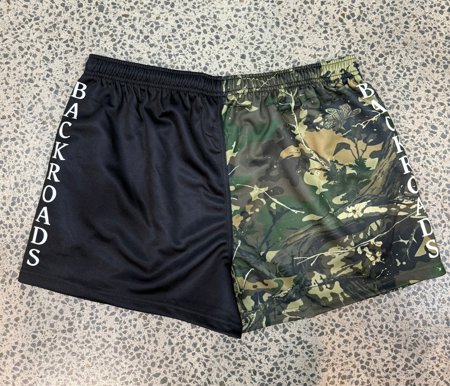 Backroads Footy Shorts Camo