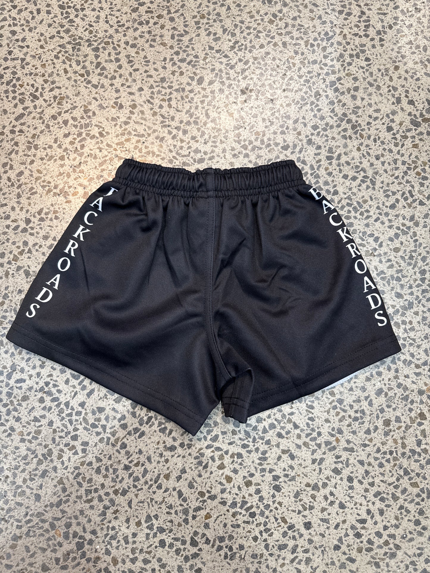 Backroads Kids Footy Shorts Black