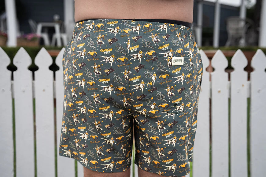 Crowbar - Iconic Chainsaw Board Short - Heritage Green