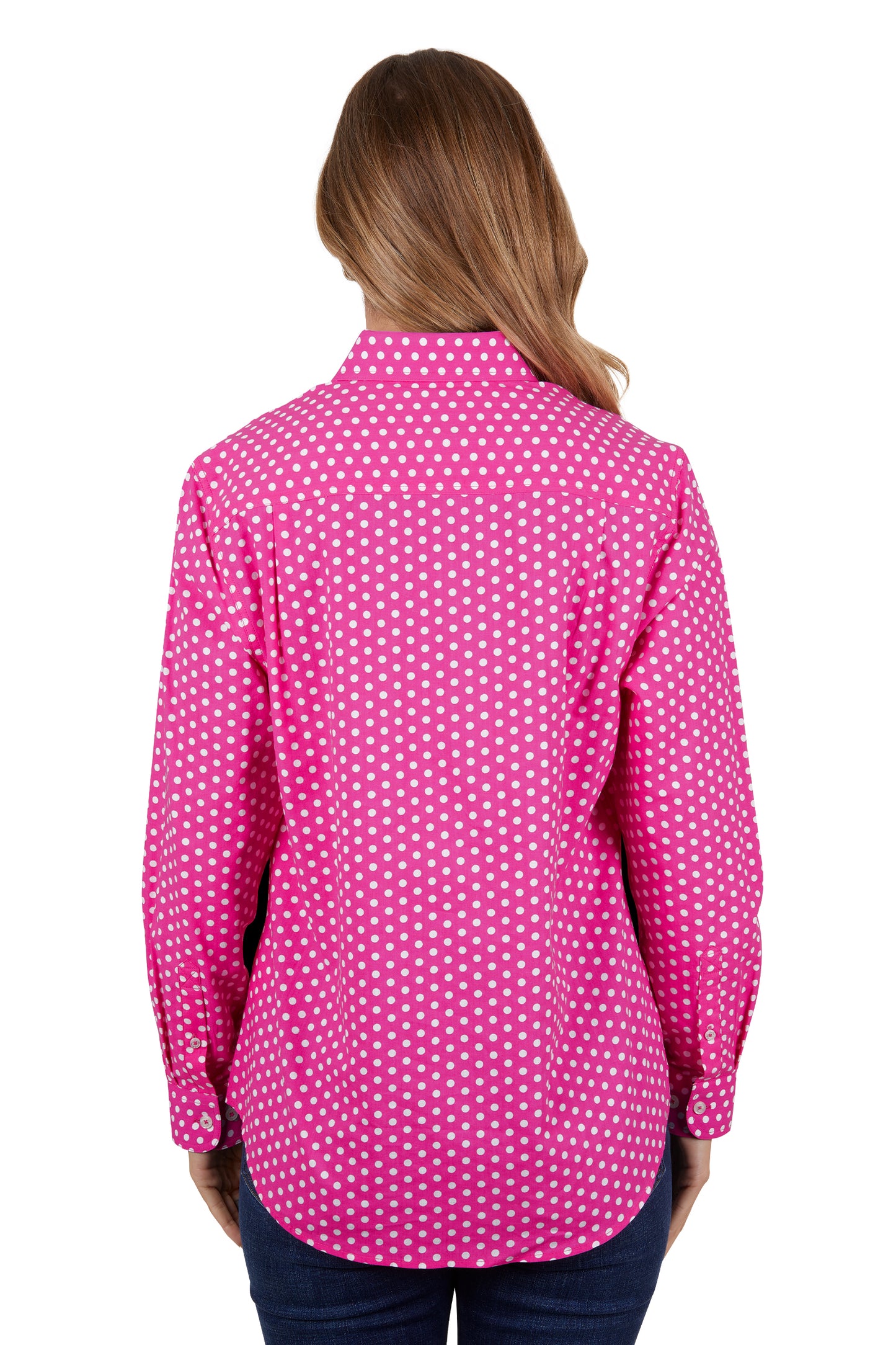 Hard Slog Womens Kelly 1/2 Button Long Sleeve Shirt