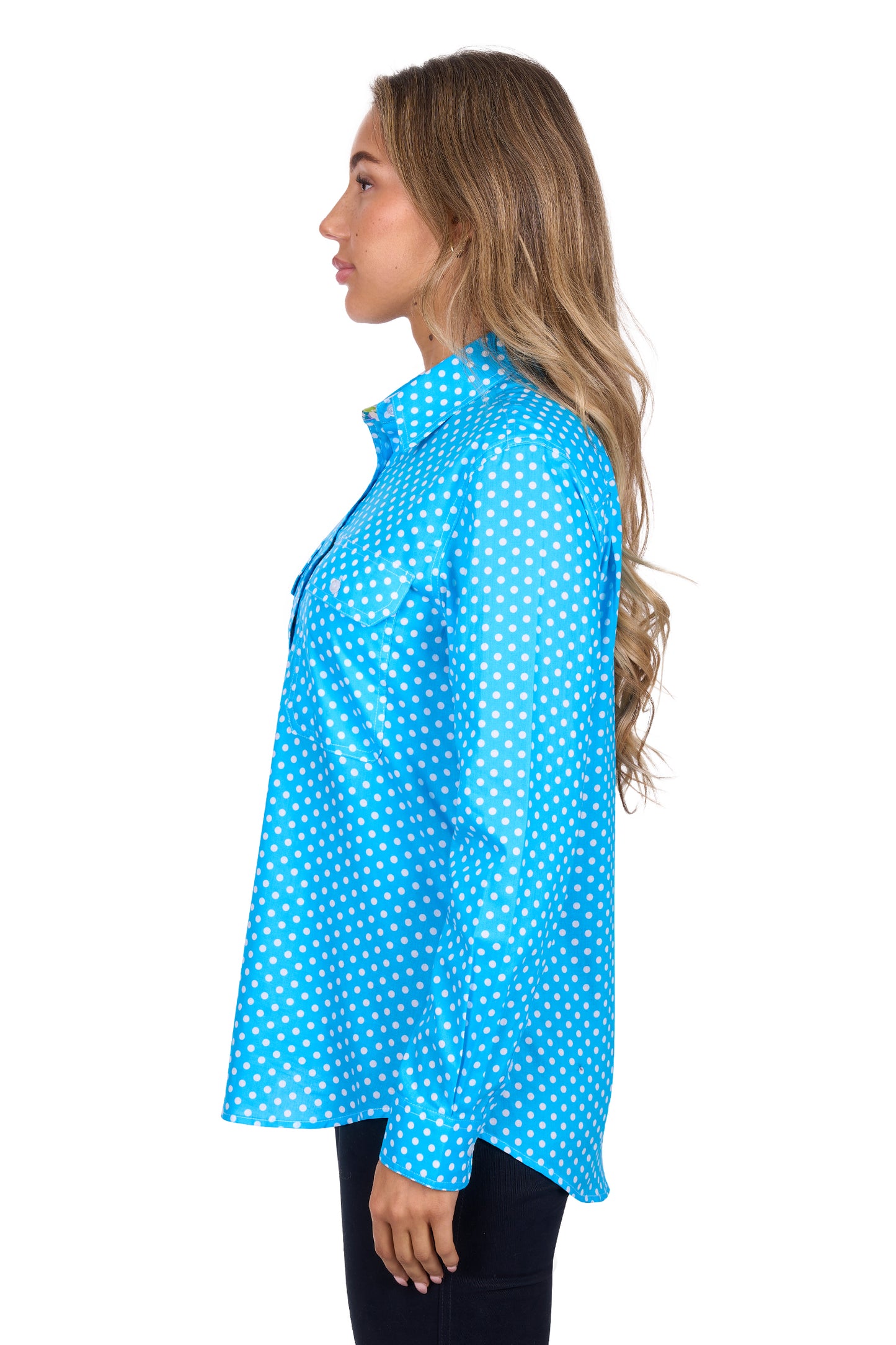 Hard Slog Women's Sia Half Placket Long Sleeve Shirt