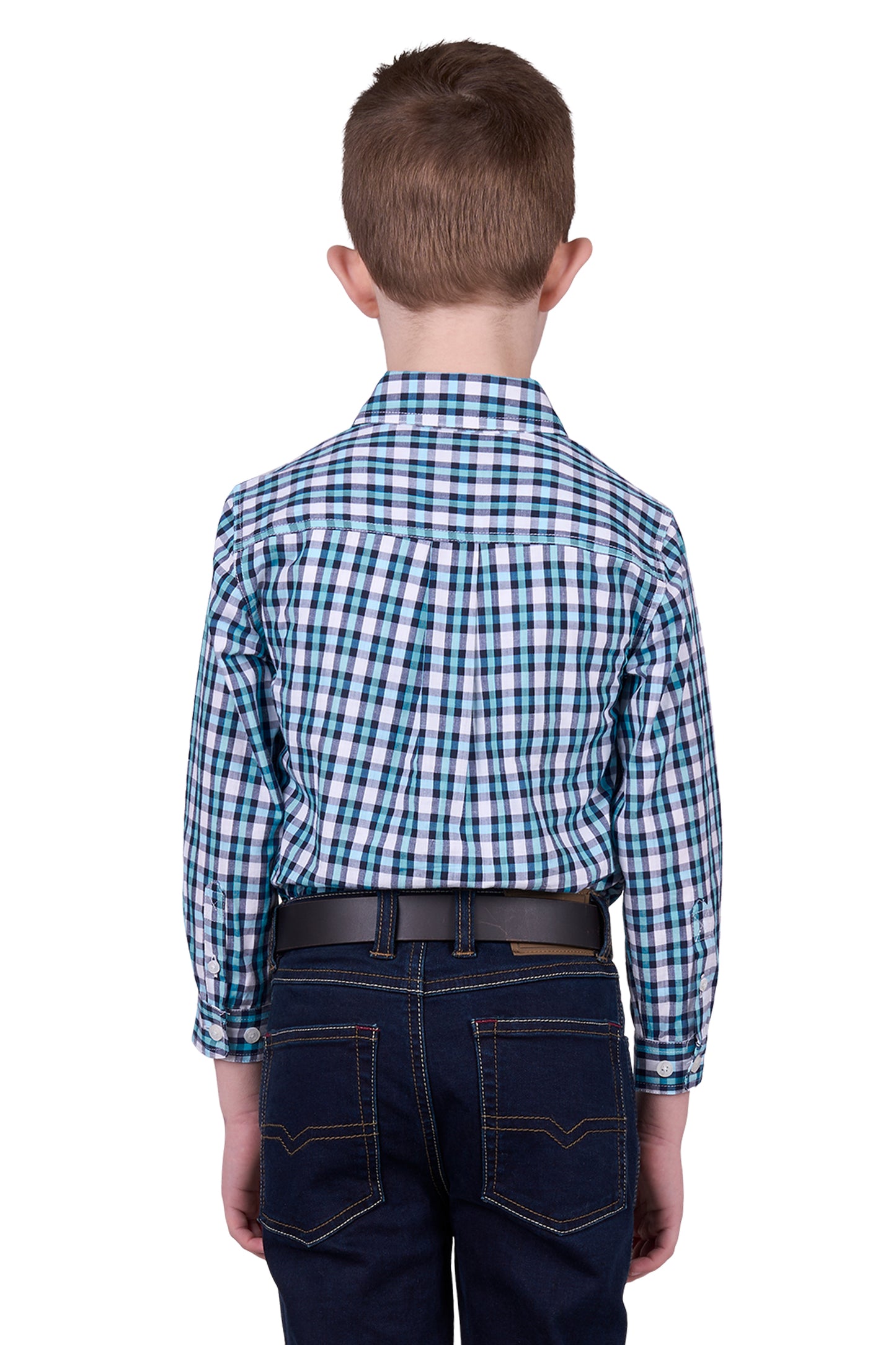 Hard Slog Boys Rui 1/2 Button Long Sleeve Shirt