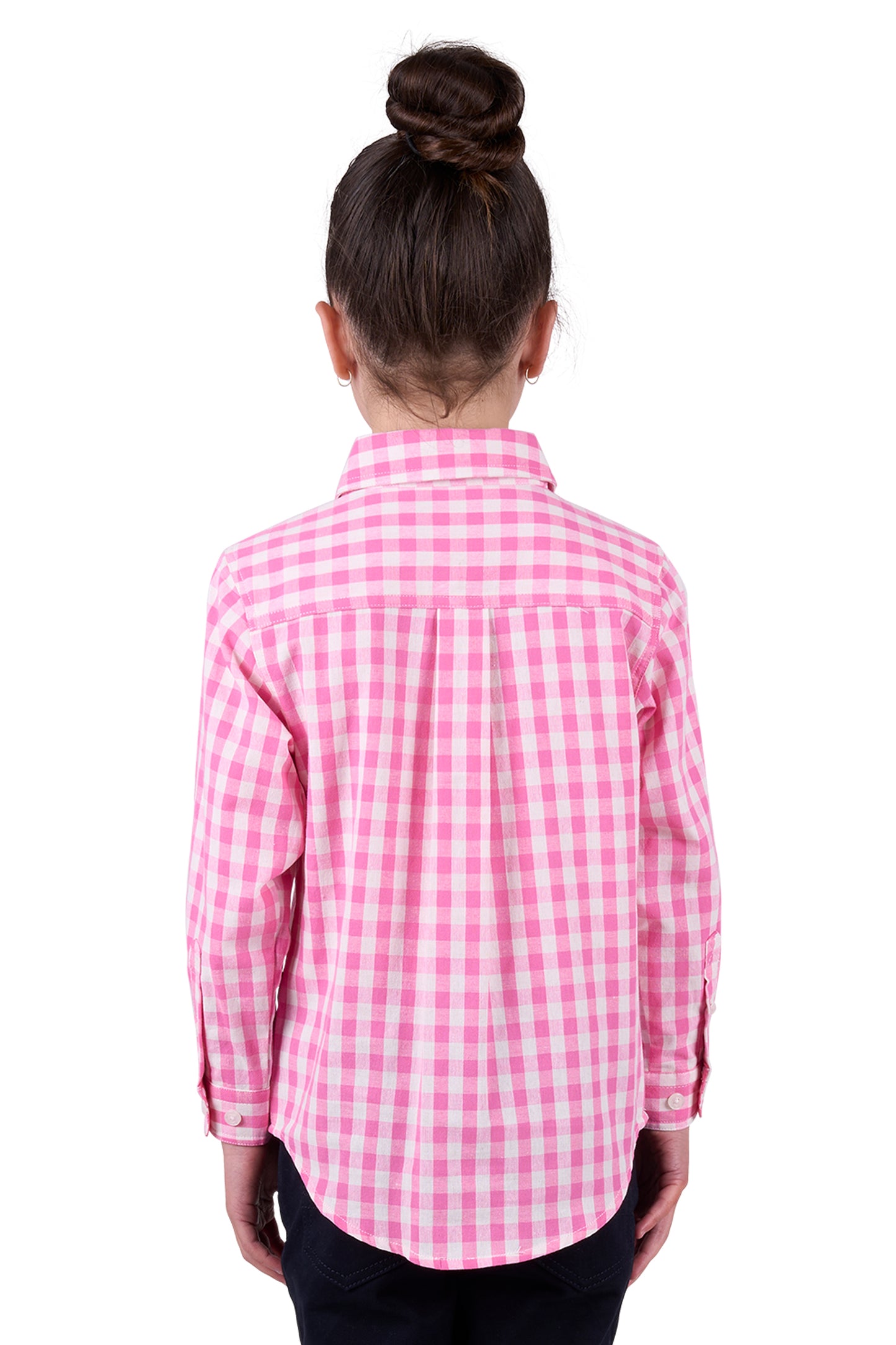 Hard Slog Girls Melly 1/2 Button Long Sleeve Shirt