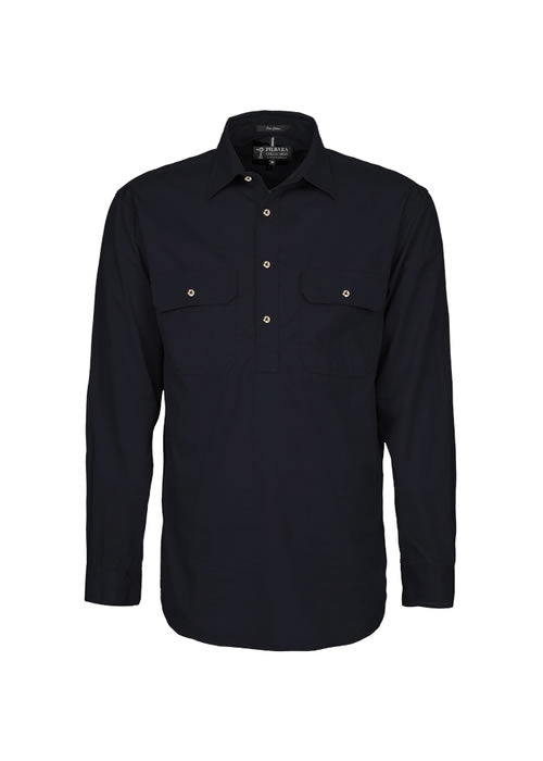 Pilbara Mens Closed Front Long Sleeve Shirt