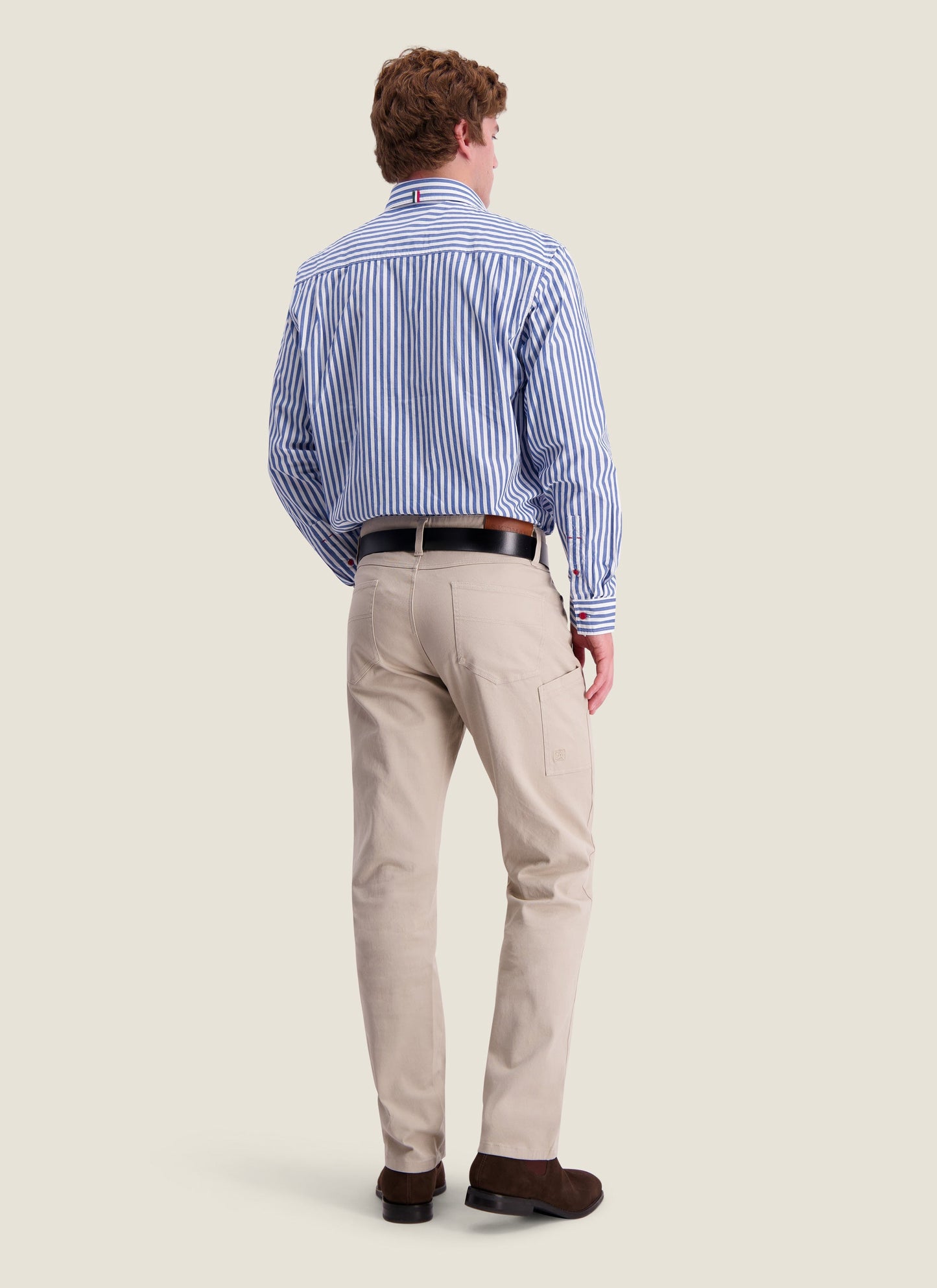 Kidman Mens Barron Long Sleeve Shirt - Mid Blue