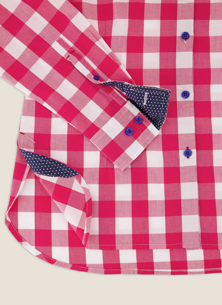 Kidman Womens Redbank Long Sleeve Shirt - Pink