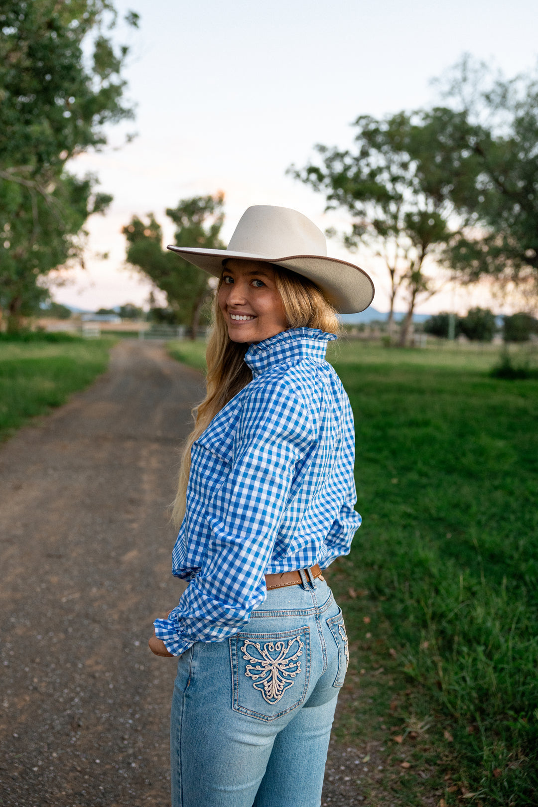 Black Colt Clothing "Willow" - Blue Gingham