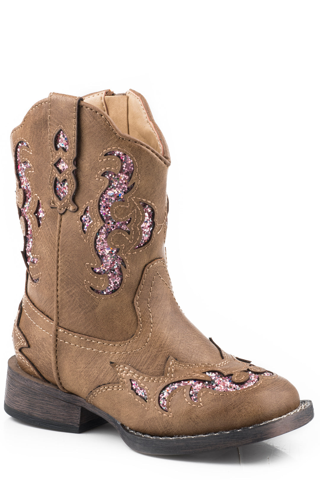 ROPER TOD GLITTER GYPSY TAN / PINK GLITTER