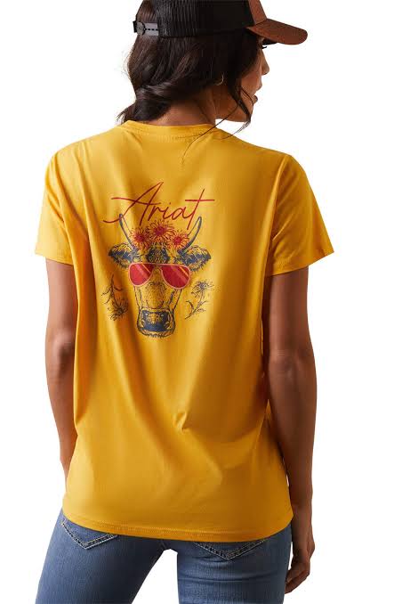 Ariat Wmns Real Cool Cow SS T-Shirt