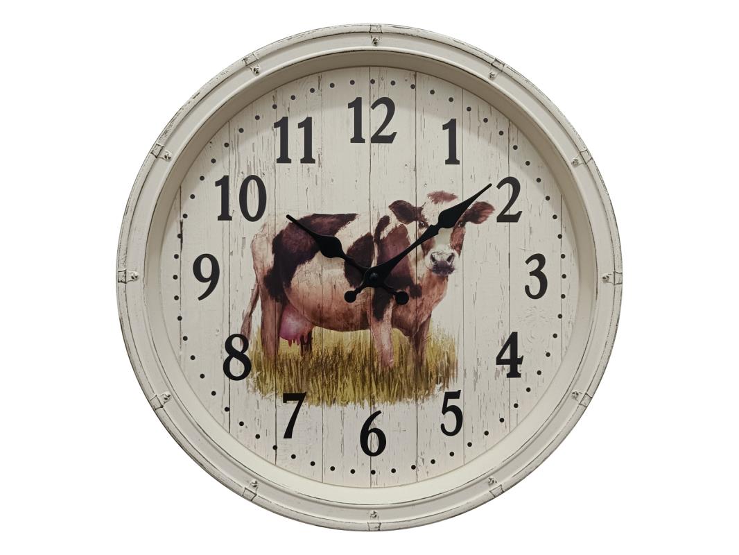 Malmar 40cm Cow in Paddock Clock