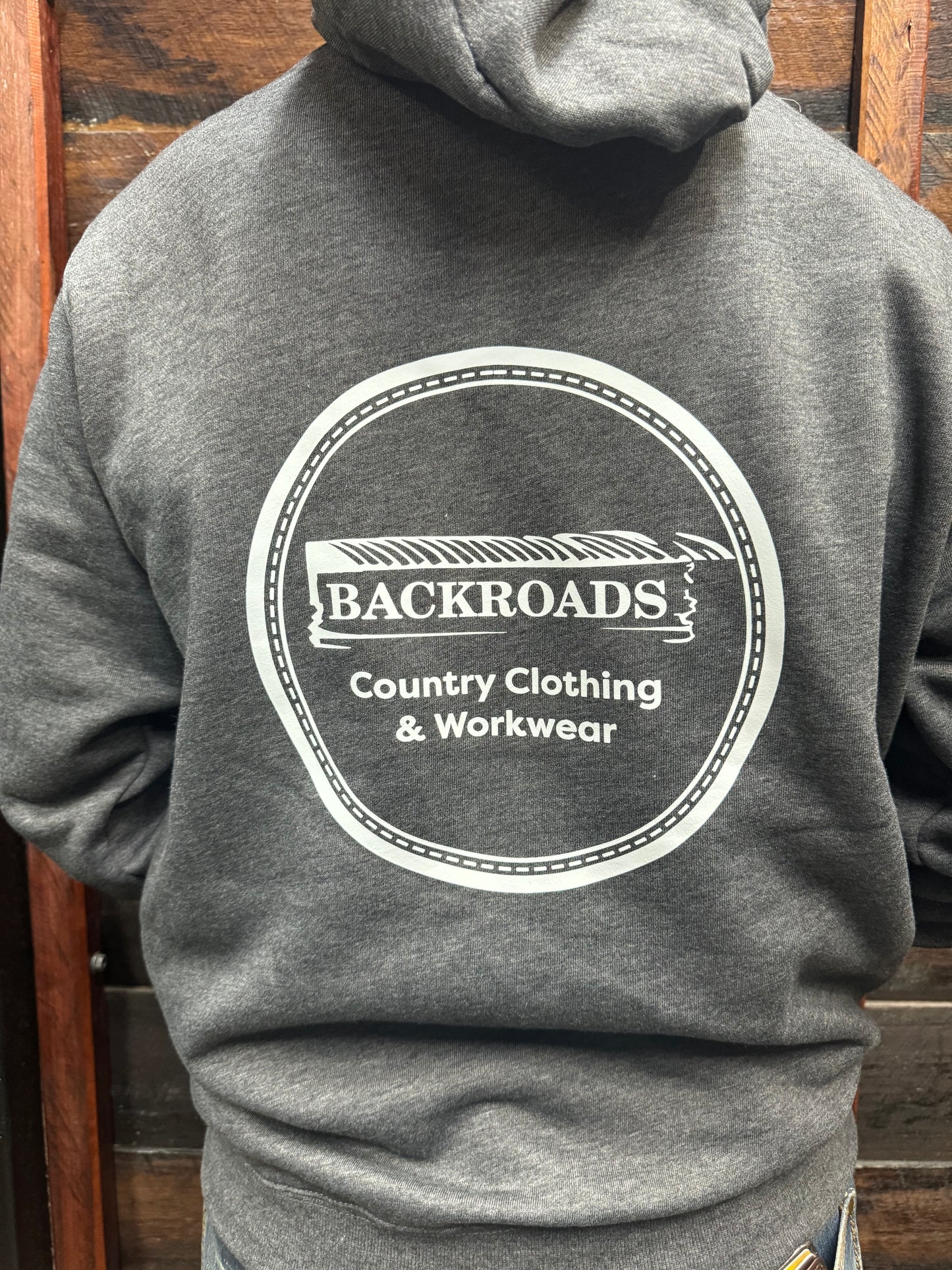 Backroads Hoodies Unisex Charcoal Grey