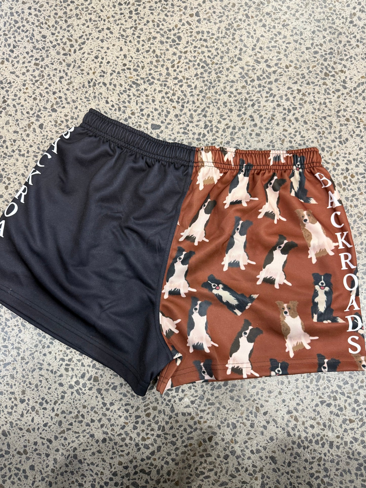 Backroads Kids Footy Shorts - Border Collies