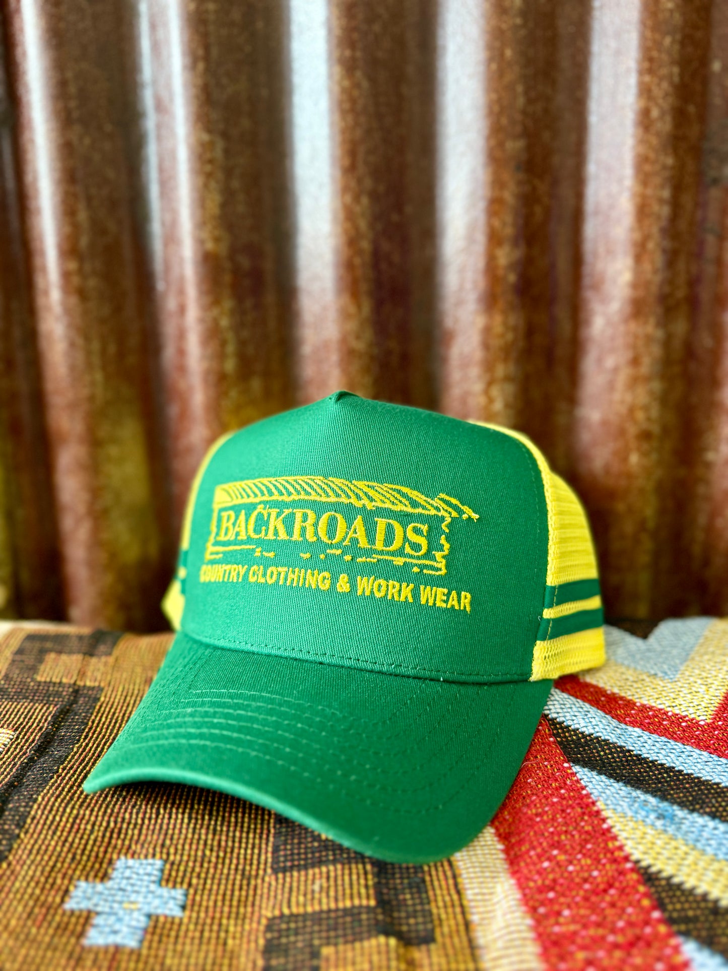 Backroads Cap - Green & Gold
