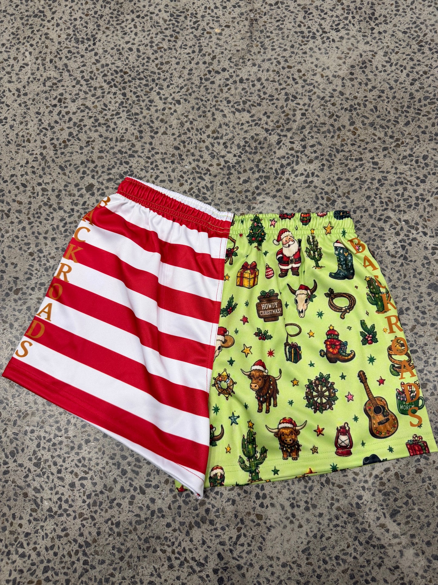 Backroads Kids Footy Shorts - Christmas