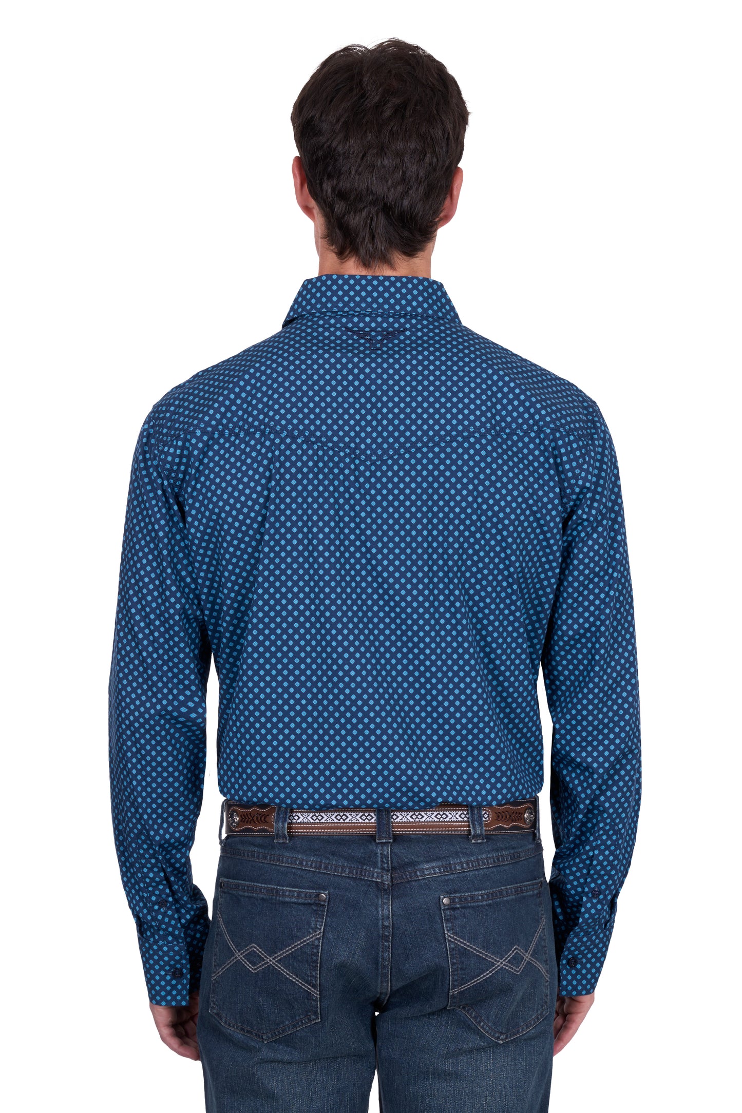 Pure Western Men’s Brandon Print Western Button Down Long Sleeve Shirt