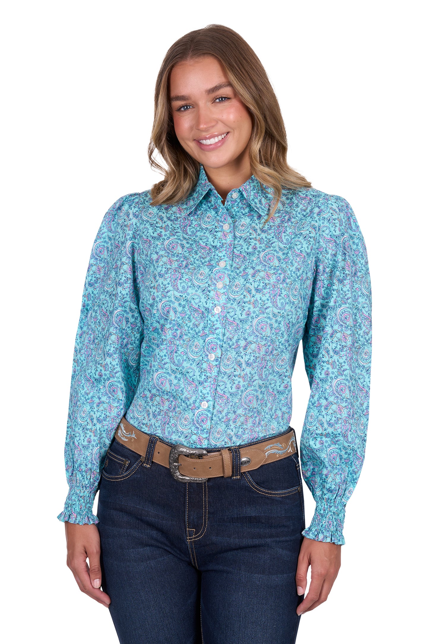 Pure Western Women’s Riley Print Long Sleeve Shirt