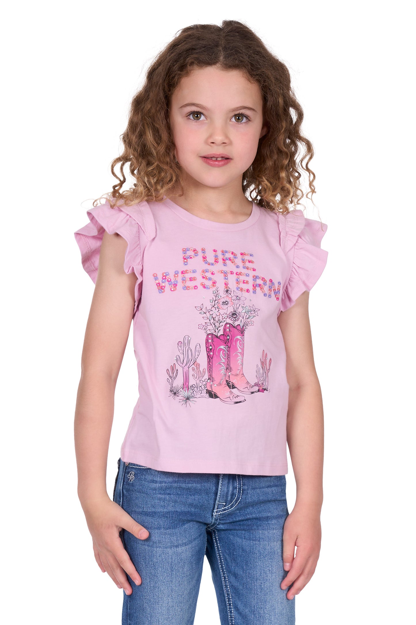 Pure Western Girl’s Pietta Short Sleeve Tee