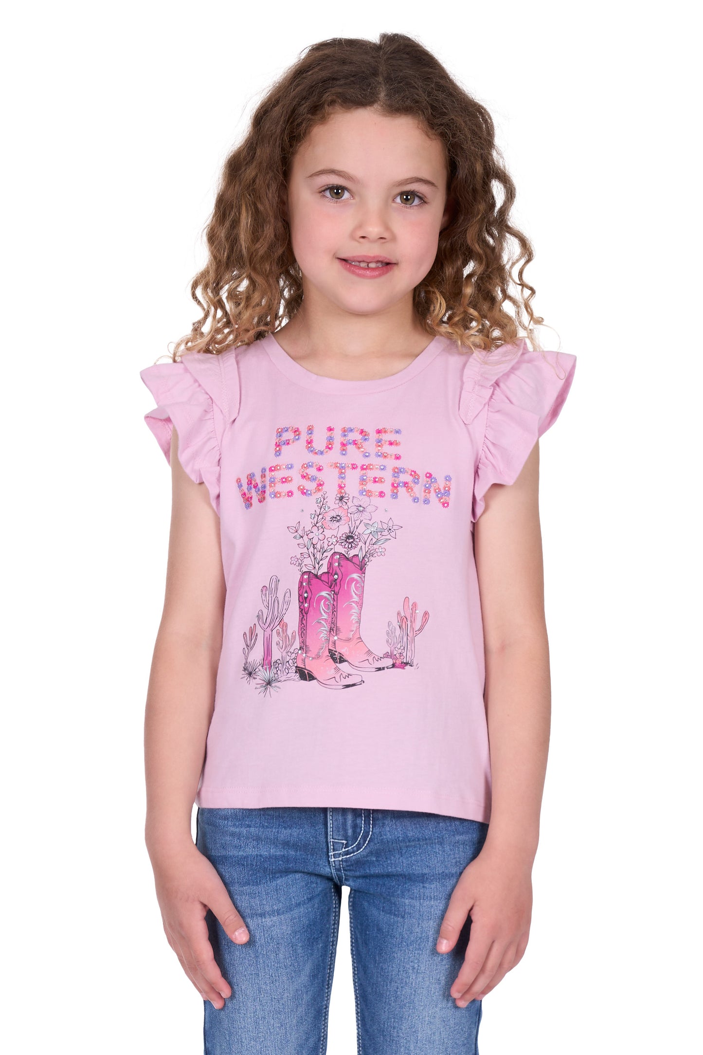 Pure Western Girl’s Pietta Short Sleeve Tee