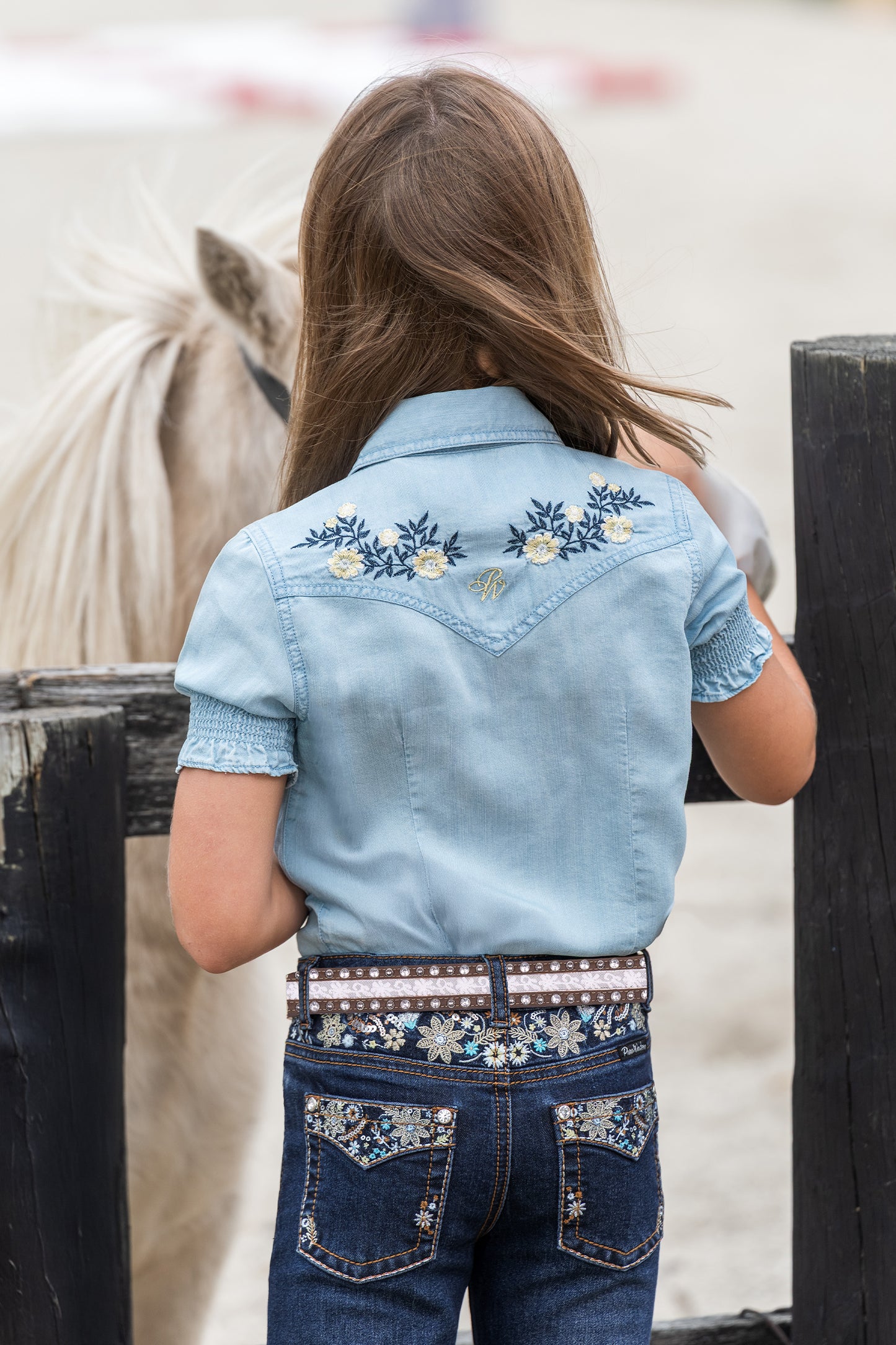 Pure Western Girl’s Martha Short Sleeve Shirt