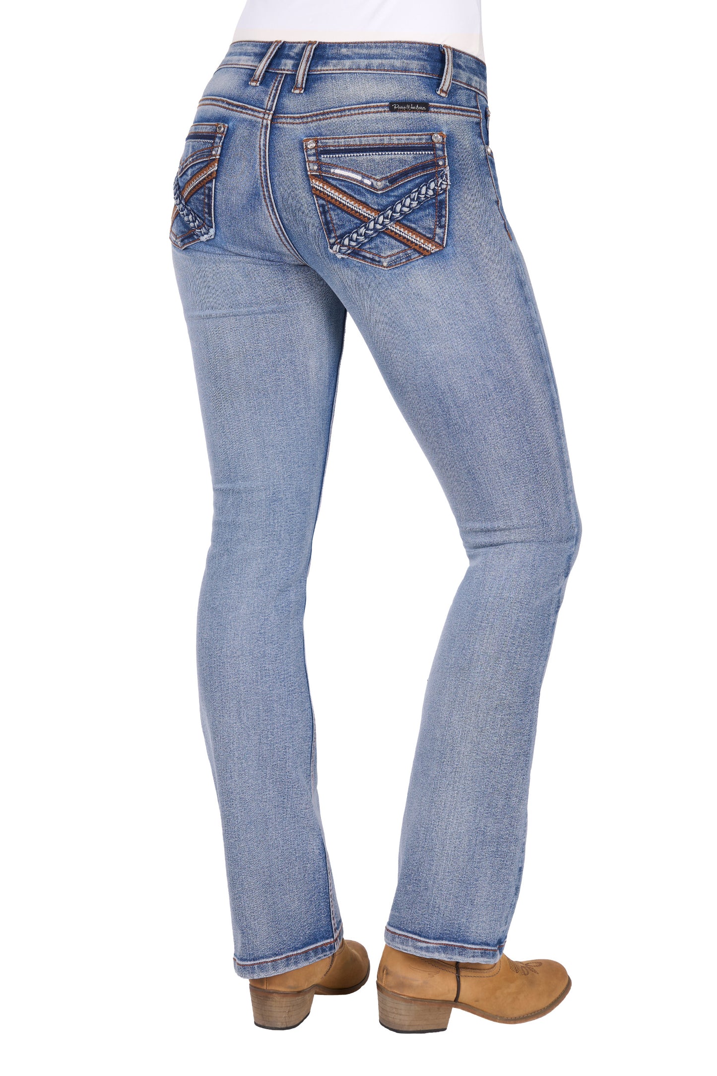 Pure Western Women’s Emily Boot Cut Jean 32” Leg