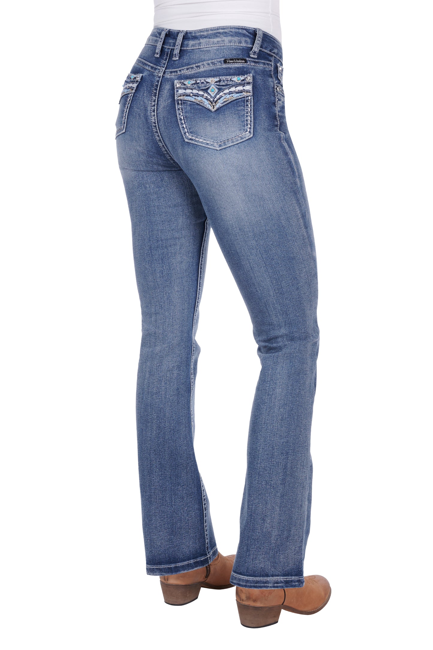 Pure Western Women’s Jemma High Waisted Boot Cut Jean