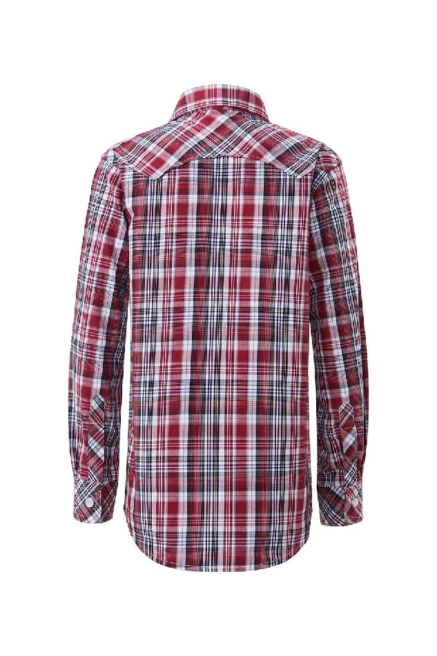 Pilbara Western Kids Snap Button Long Sleeve Shirt