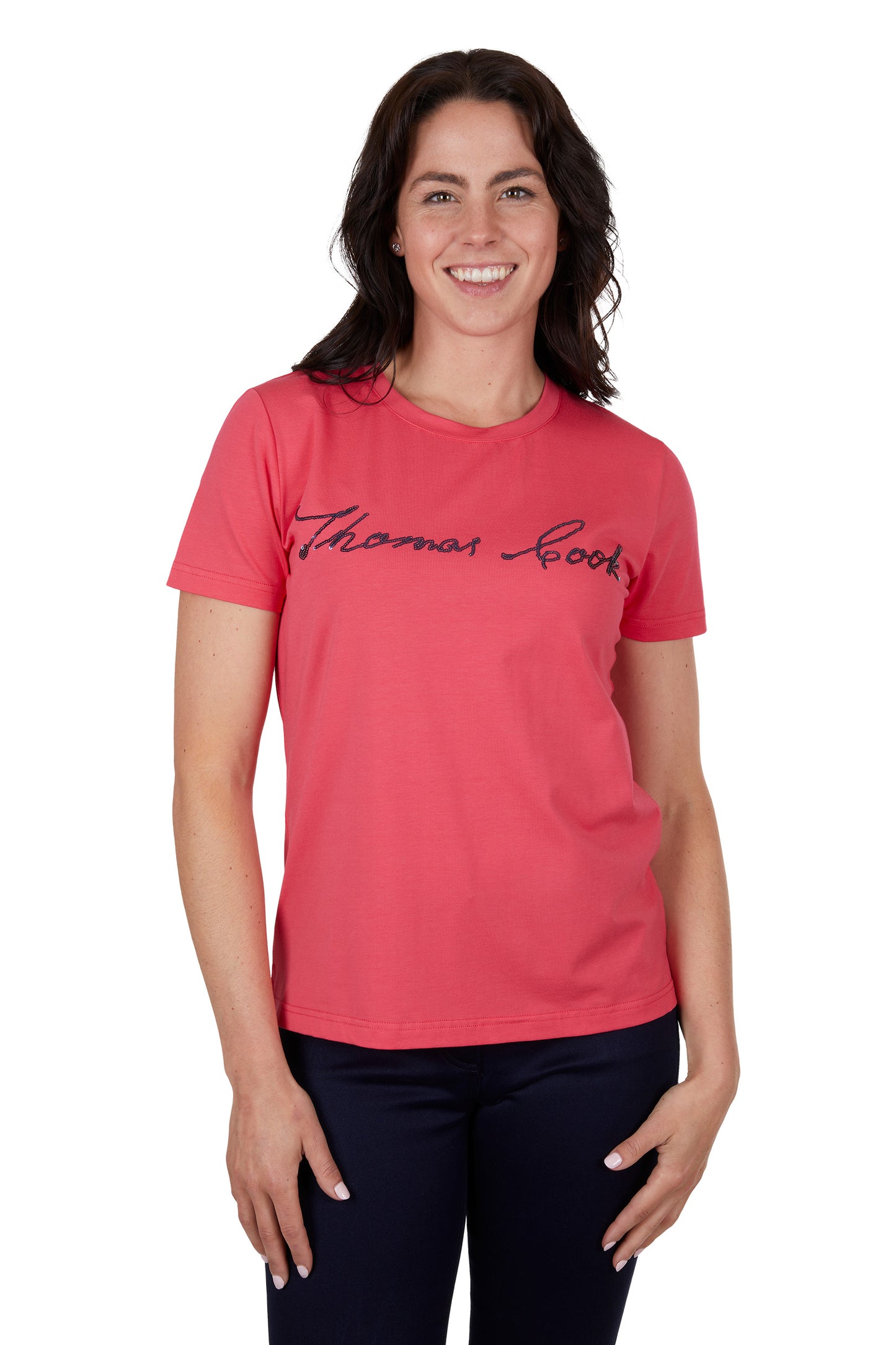 Thomas Cook Women's Eva Short Sleeve Tee - Bright Rose