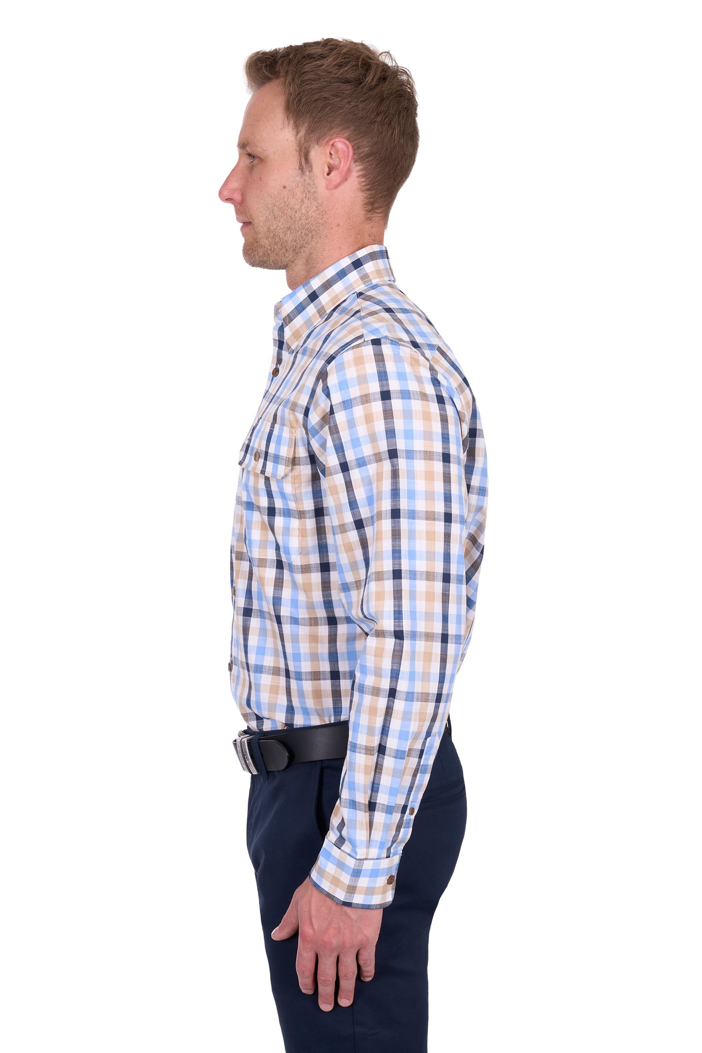 Thomas Cook Men’s Jesse Check 2-Pocket Long Sleeve Shirt