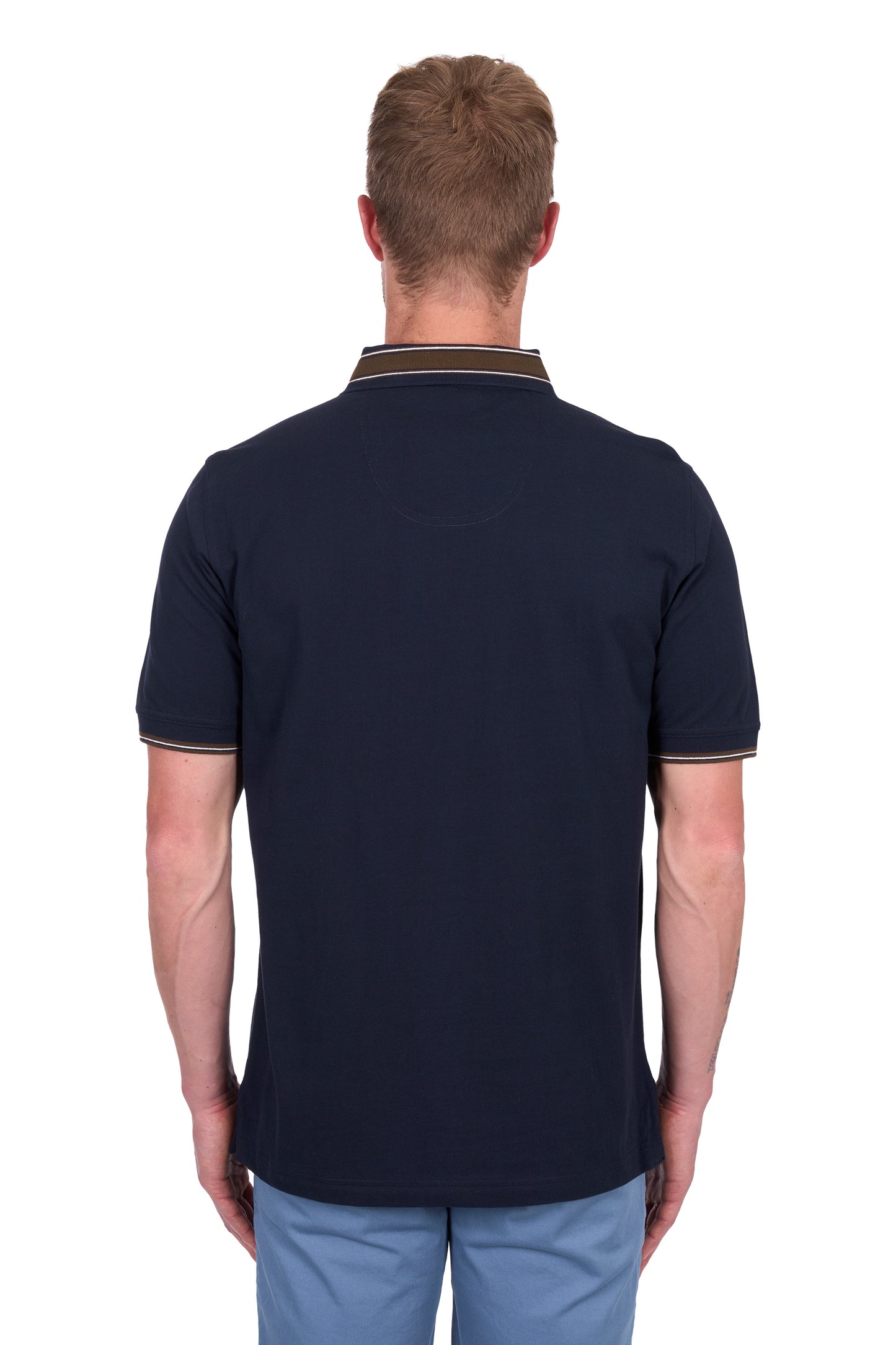 Thomas Cook Men’s Ben Tailored 1-Pocket Short Sleeve Polo - Navy