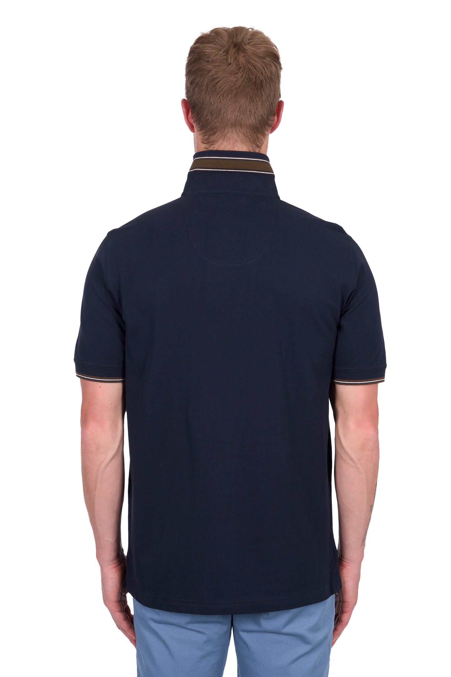 Thomas Cook Men’s Ben Tailored 1-Pocket Short Sleeve Polo - Navy