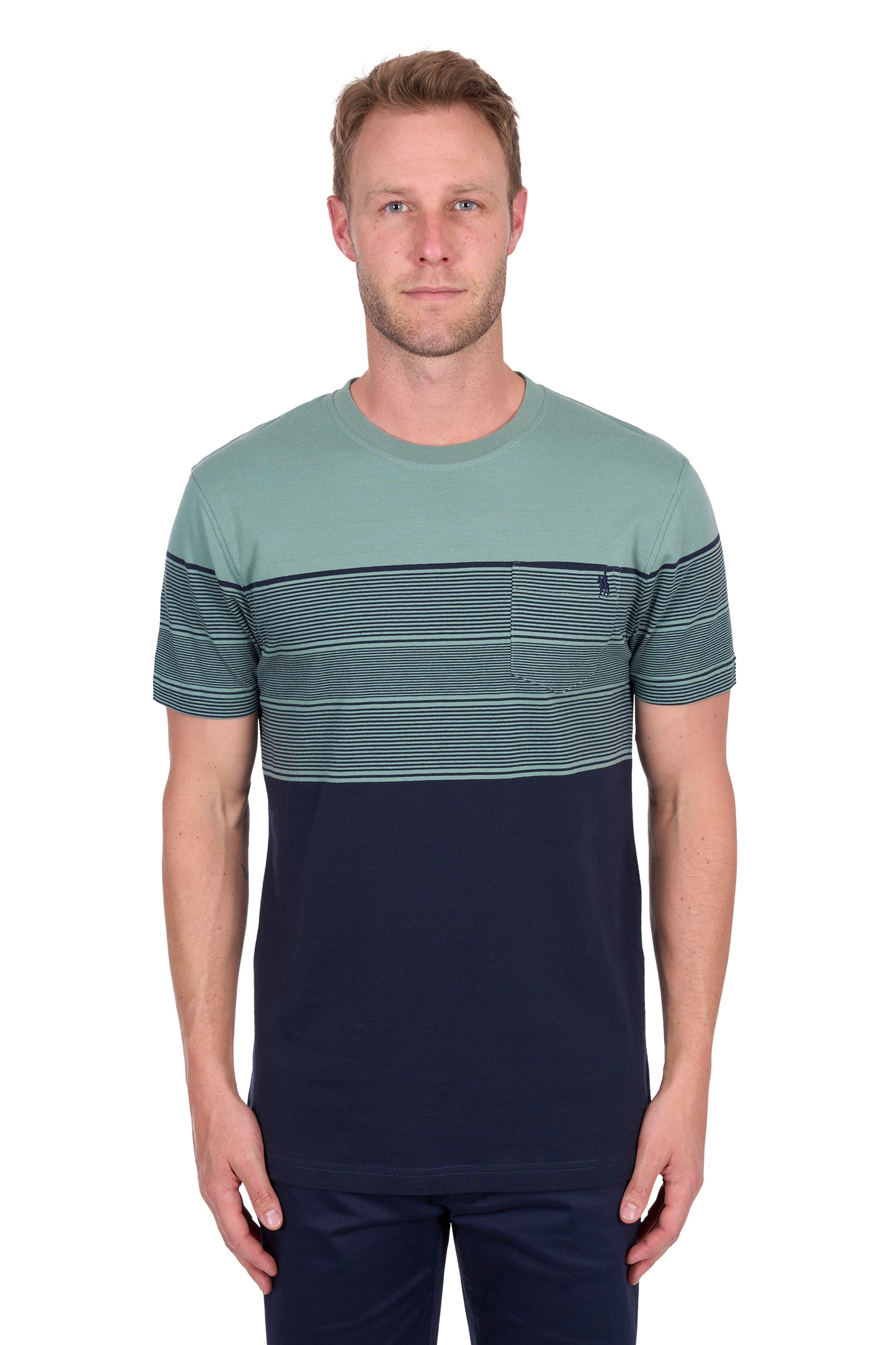 Thomas Cook Men’s Jason Stripe 1-Pocket Short Sleeve Tee