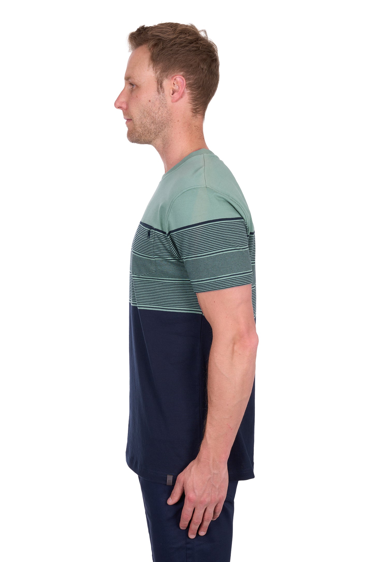 Thomas Cook Men’s Jason Stripe 1-Pocket Short Sleeve Tee