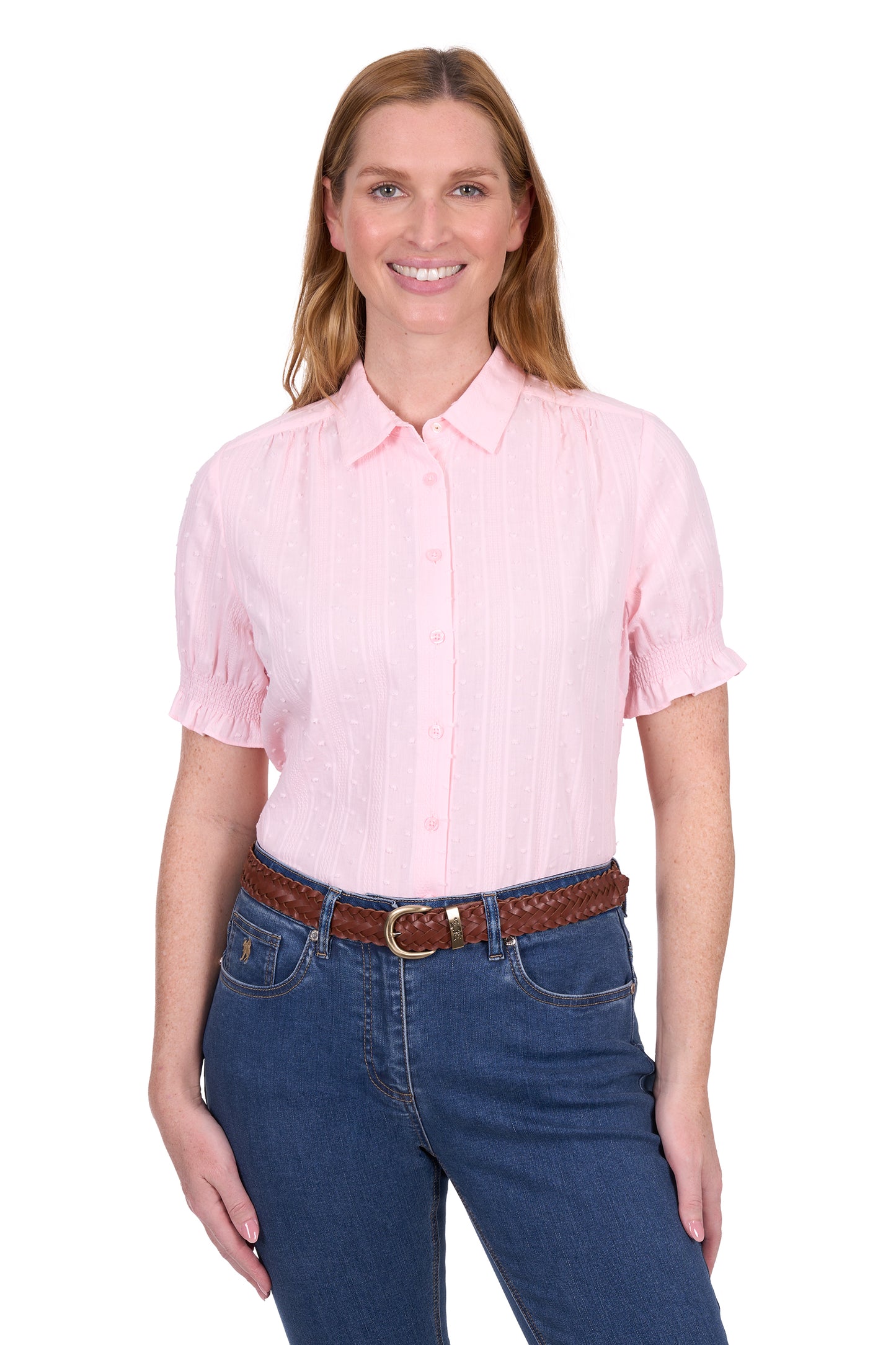 Thomas Cook Womens Imogen Short Sleeve Shirt - Pink