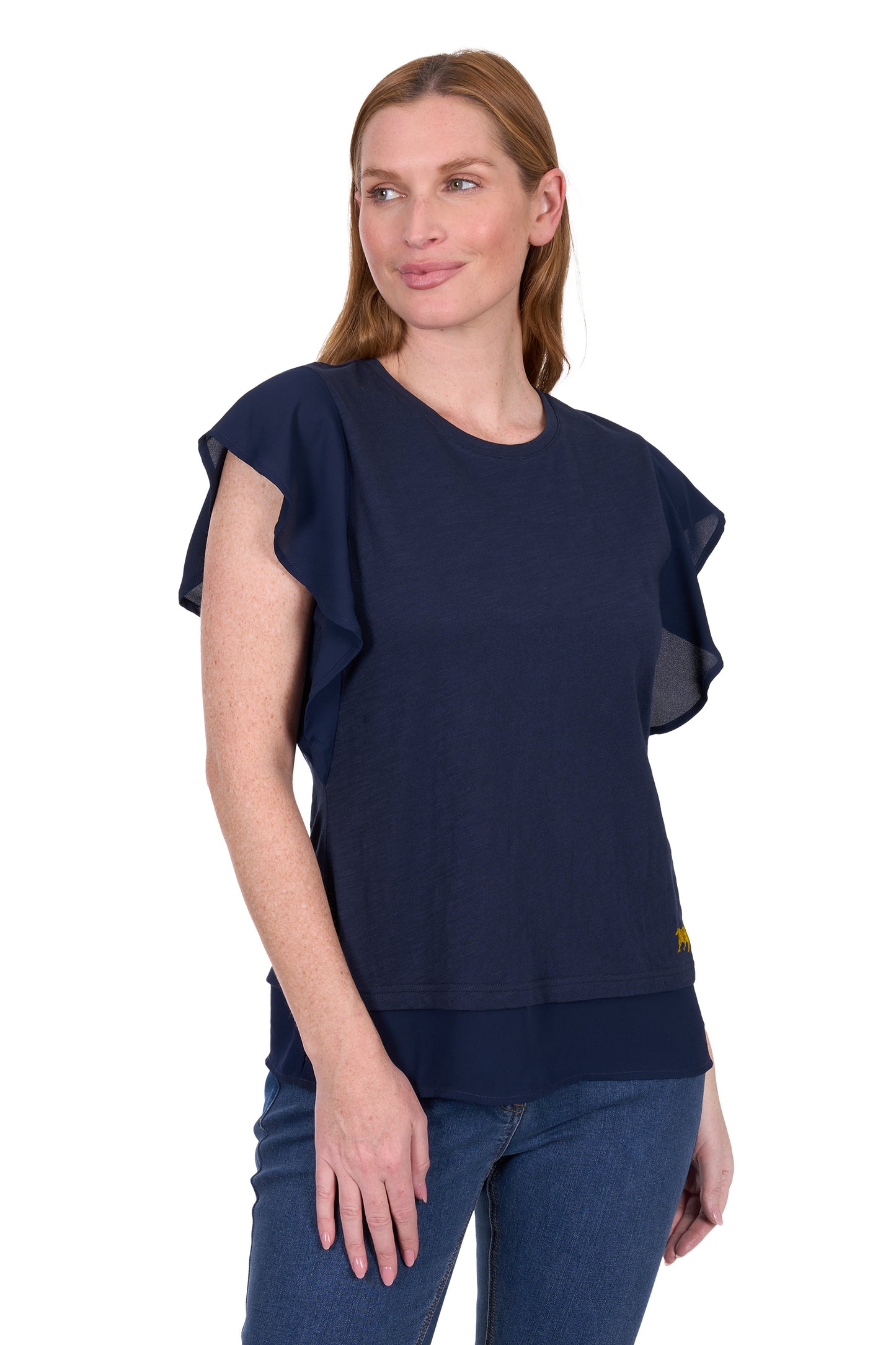 Thomas Cook Women's Mandy Flutter Short Sleeve Tee