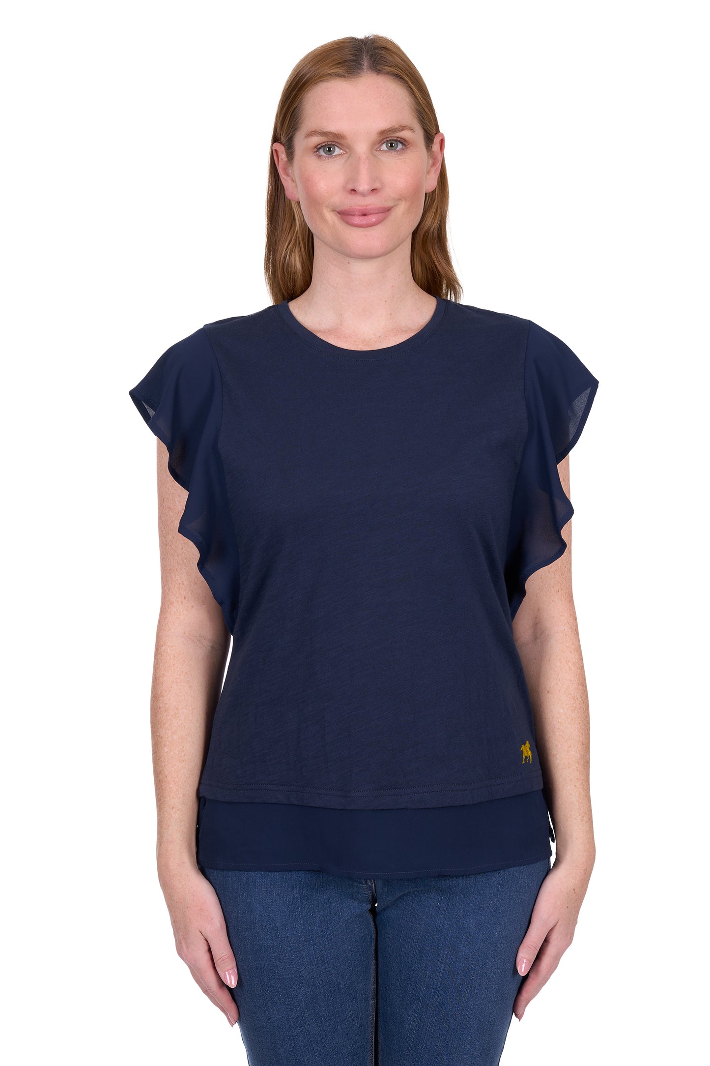 Thomas Cook Women's Mandy Flutter Short Sleeve Tee